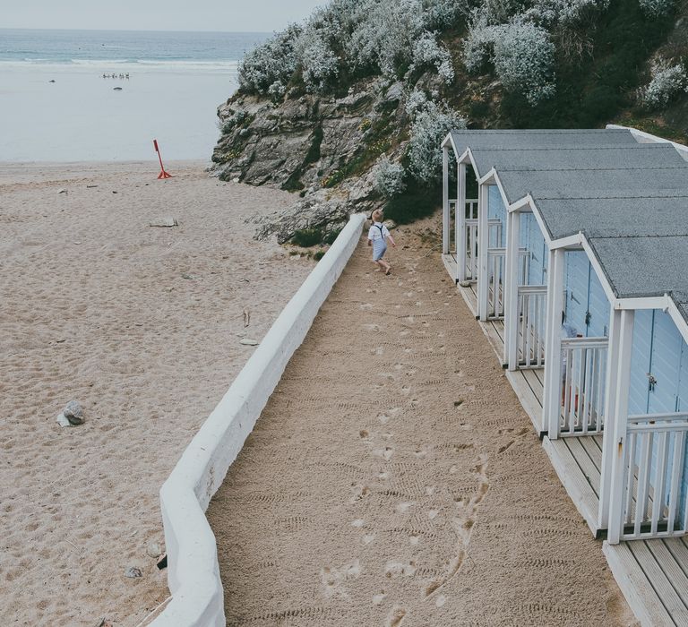 Lusty Glaze Beach Wedding // Image By Ross Talling Photography