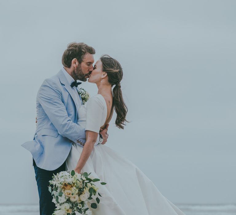 Bride With Ponytail // Image By Ross Talling Photography