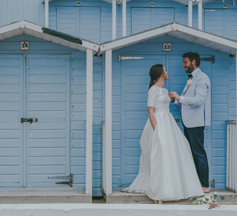 Lusty Glaze Beach Wedding // Image By Ross Talling Photography