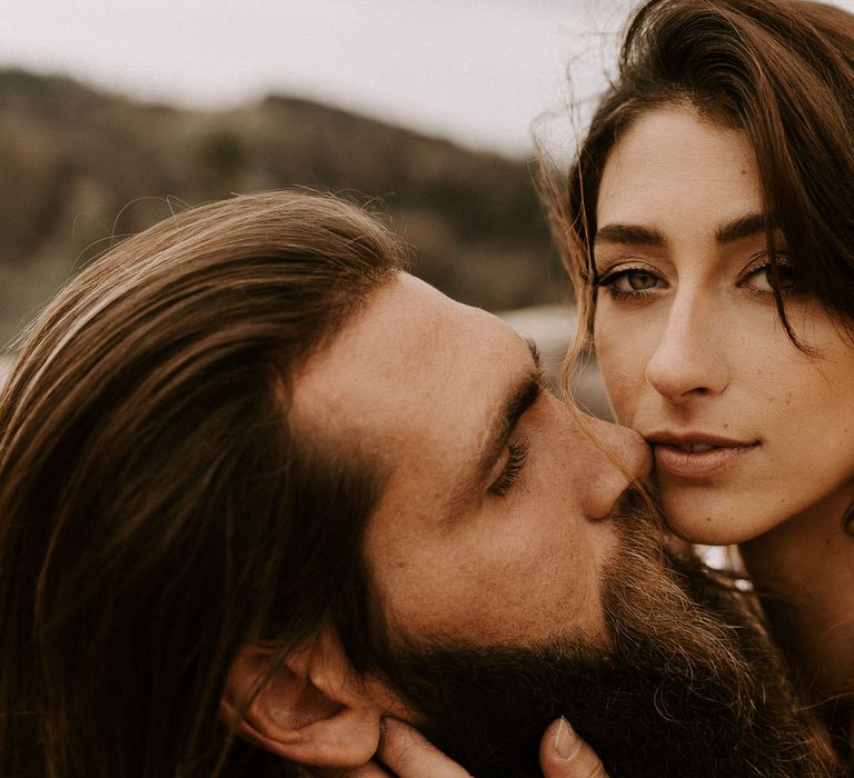 Intimate Bride and Groom Portrait