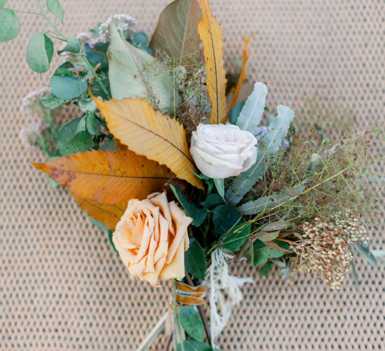 Dried Flower, Grasses and Foliage Buttonhole