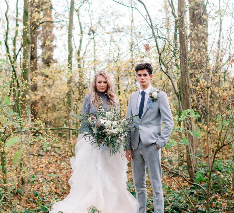 Grey Winter Wedding Fashion