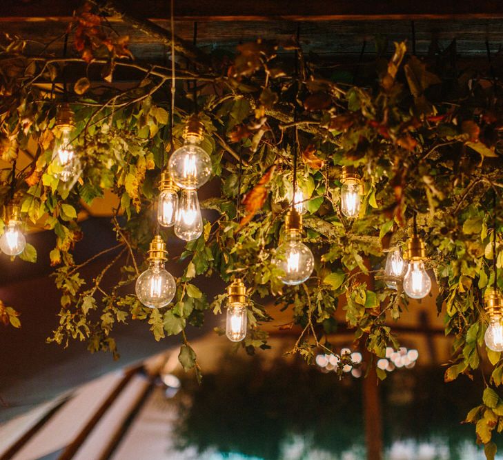 Winter PapaKata Teepee Wedding With Fairy Lights And Foliage Image By Melissa Beattie