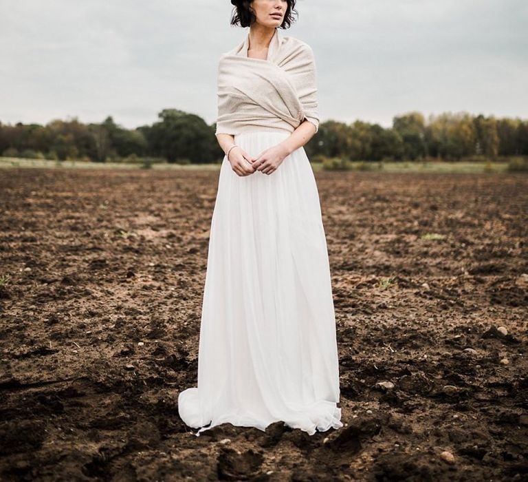 Bride in hat