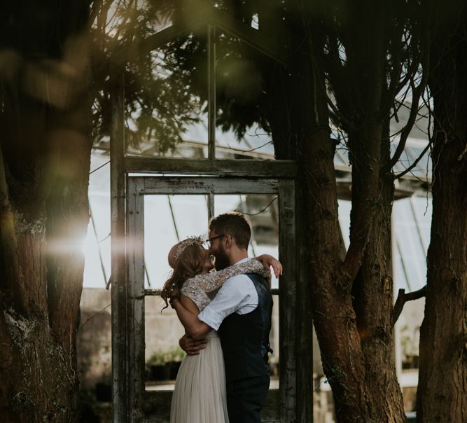 Woodland Wedding With A Botanical Greenhouse Reception // Image By Enchanted Brides Photography