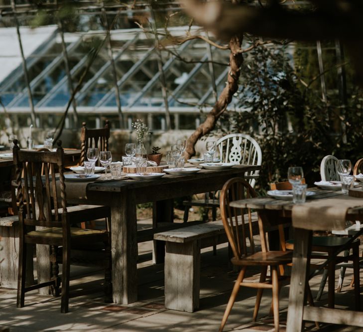 Woodland Wedding With A Botanical Greenhouse Reception // Image By Enchanted Brides Photography