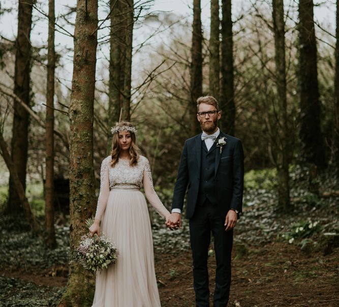 Woodland Wedding With A Botanical Greenhouse Reception // Image By Enchanted Brides Photography