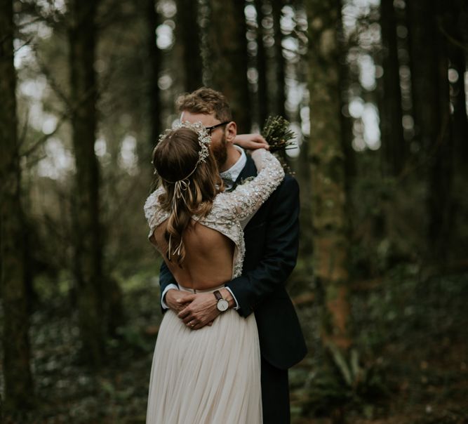 Woodland Wedding With A Botanical Greenhouse Reception // Image By Enchanted Brides Photography