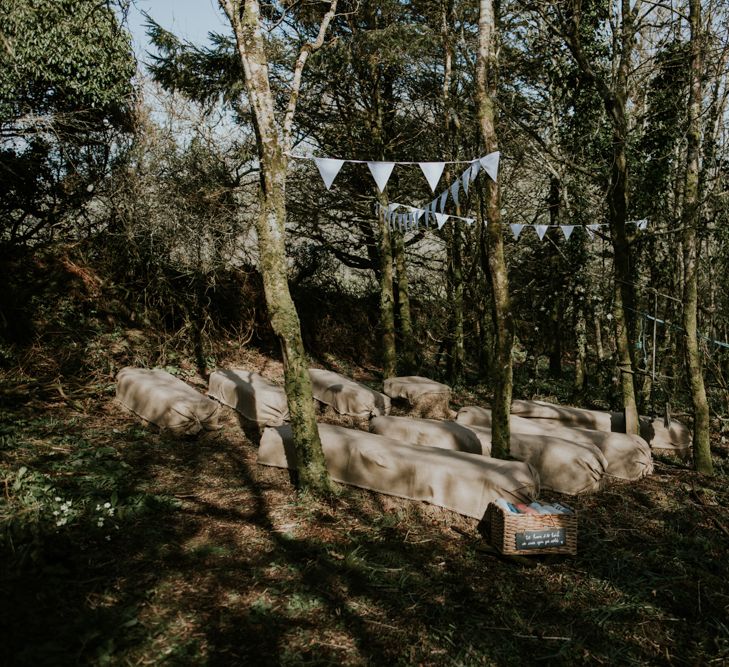 Woodland Wedding With A Botanical Greenhouse Reception // Potager Garden Cornwall // Bride In Backless Needle &amp; Thread Dress // Image By Enchanted Brides Photography