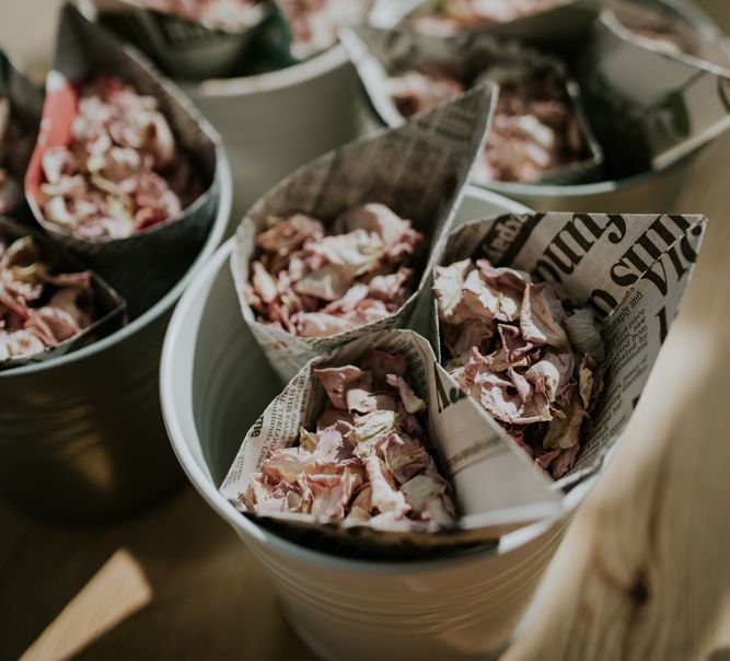 Dried Petal Confetti // Image By Enchanted Brides Photography