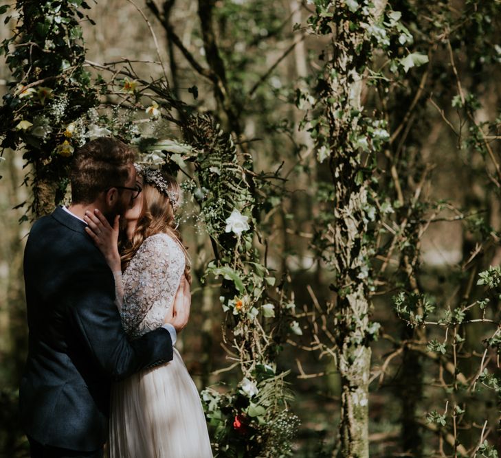 Woodland Wedding With A Botanical Greenhouse Reception // Image By Enchanted Brides Photography