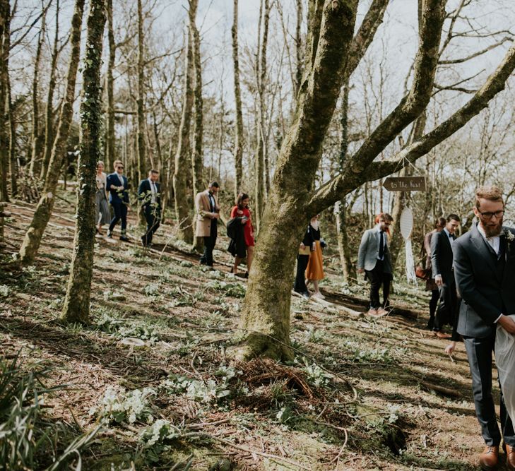 Woodland Wedding With A Botanical Greenhouse Reception // Image By Enchanted Brides Photography