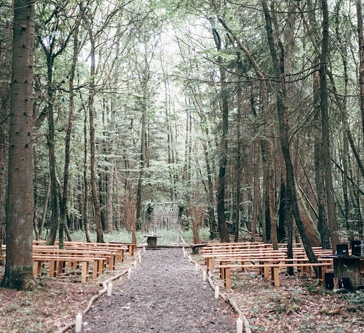 Woodland Wedding With Humanist Ceremony And Dog Ring Bearer //  Images By Dale Weeks Photography