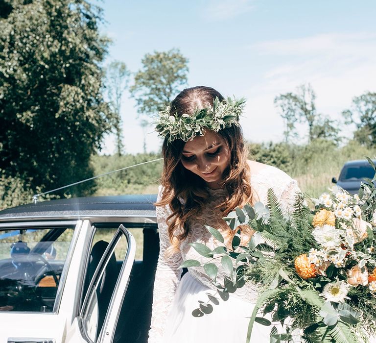 Foliage Wedding Bouquet // Image By Dale Weeks Photography