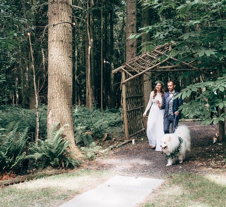 Woodland Wedding With Humanist Ceremony And Dog Ring Bearer // Images By Dale Weeks Photography