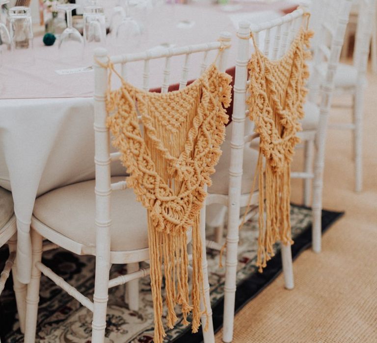 Macrame Chair Back Decor