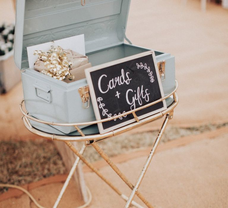 Vintage Trunk Wedding Card Box