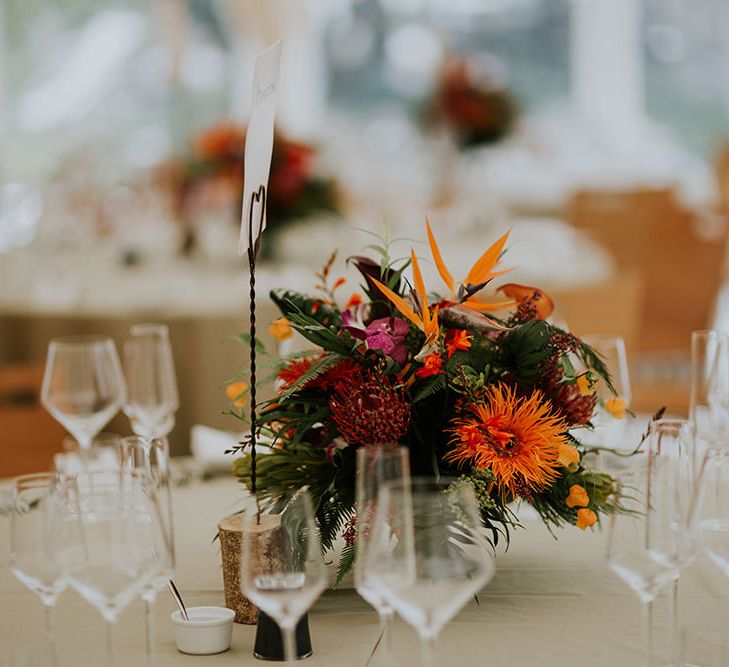 Flowers by Amanda Randell | Tropical Humanist Wedding Outside | Custom Enzoani Gown and Veil | Lucy Turnbull Photography