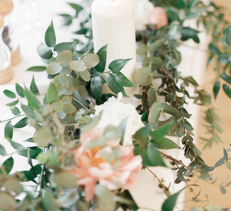 Foliage Runners For Wedding Table