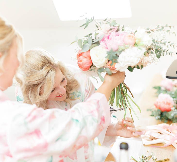 Coral Charm Peony Wedding Bouquet