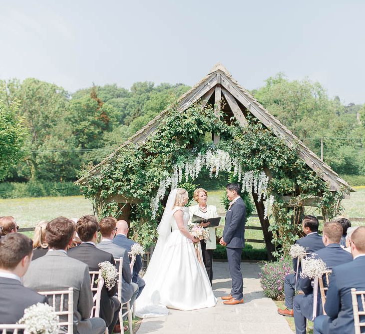 Hyde House Cotswolds Wedding With Coral Charm Peonies And Bridesmaids With Floral Hoop Bouquets Images From White Stag Wedding Photography Film Dan Dolan