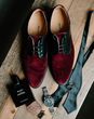 red velvet groom shoes Nicola Drummond Photography