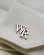 Personalised sterling silver name initial groom cufflinks from Etsy.