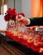 wedding cocktail hour ideas with cocktails on bar
