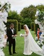 bride and groom exchanging wedding vows