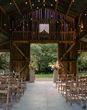 indoor barn ceremony area at nancarrow farm in cornwall