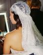 Etsy bridal lace juliet cap long veil