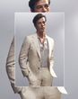 Collage of best wedding suits for men, including groom suit from Reiss