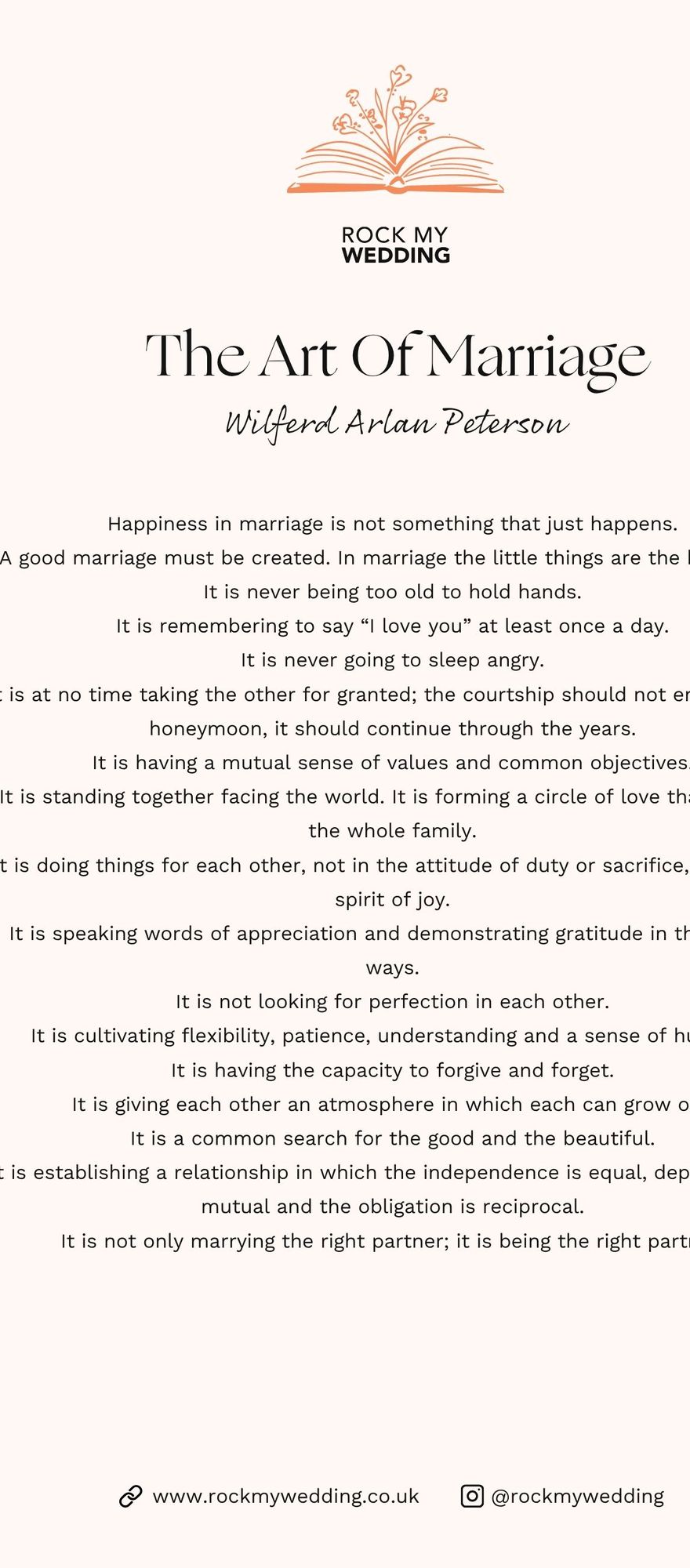 The-Art-Of-Marriage-Wilfred-Arlan-Peterson-Wedding-Reading