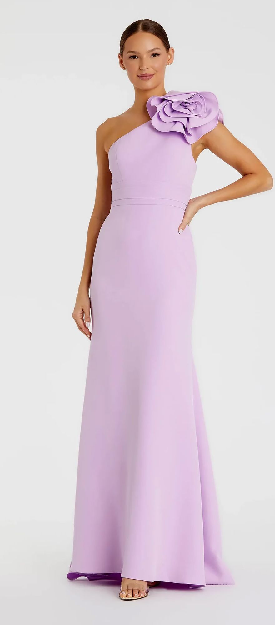 Victoria Beckham celebrity wedding dress dupe from Mac Duggal