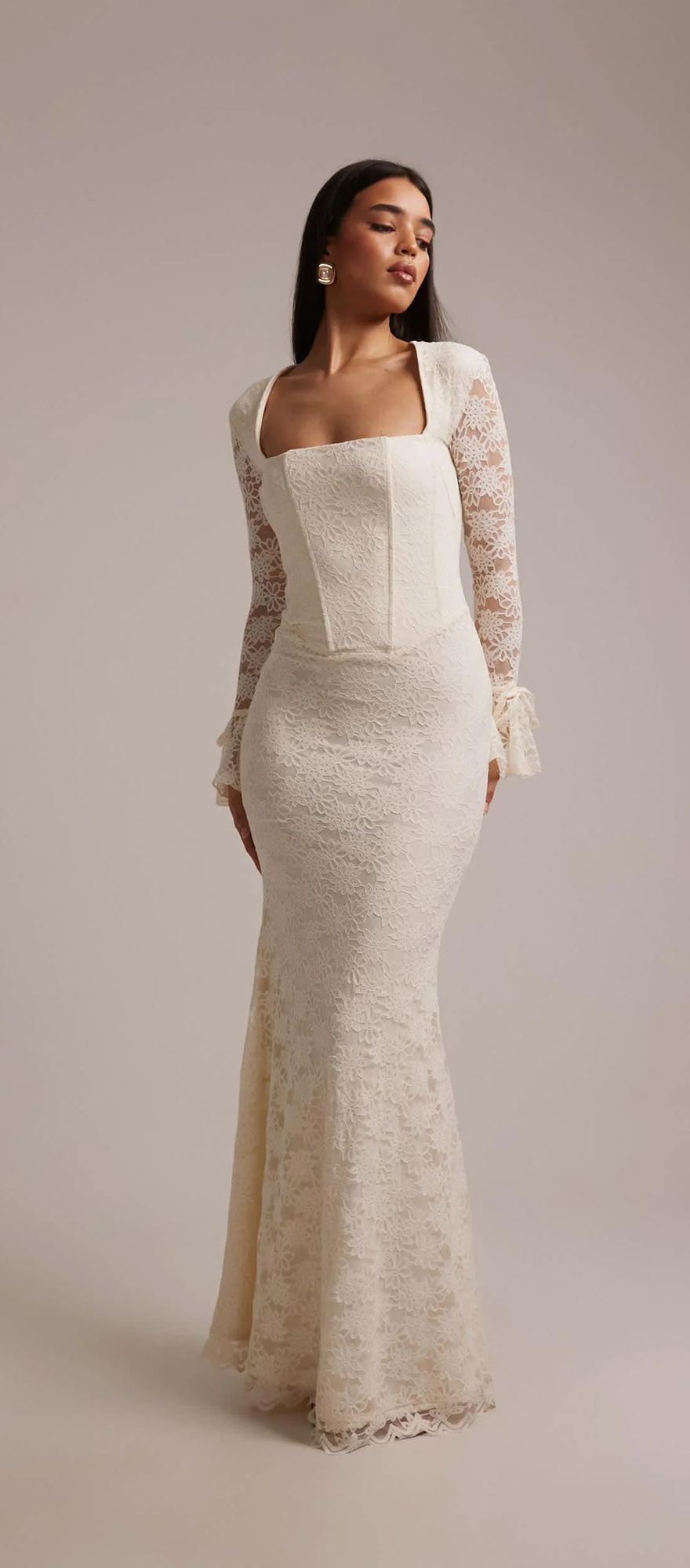 Perrie Edwards celebrity wedding dress dupe from Wanderdoll