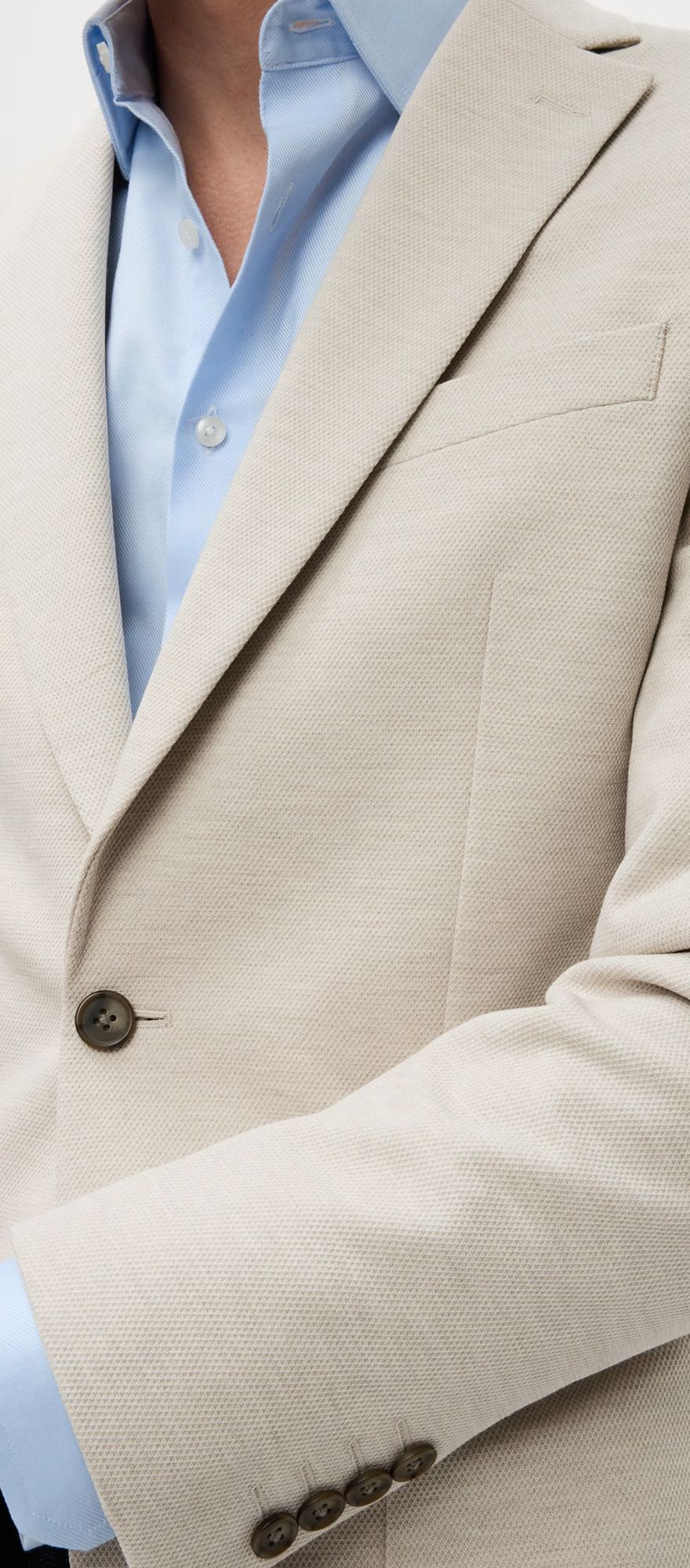 Marks and Spencer tailored fit jersey textured casual wedding blazer