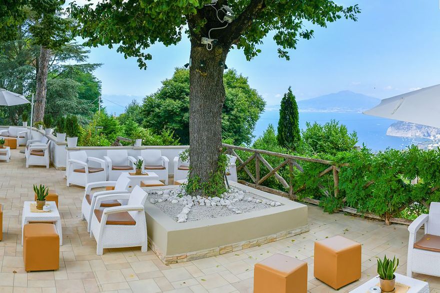 castore sorrento venue in italy terrace with panoramic views