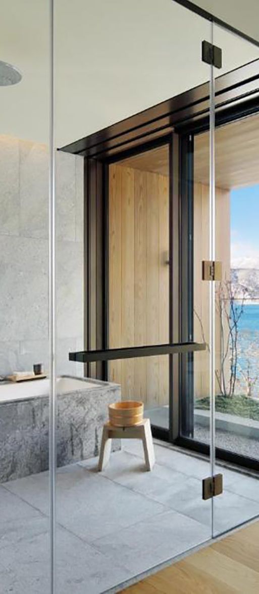 Bathroom at the Ritz-Carlton, Nikko, autumn honeymoon hotel idea in Japan