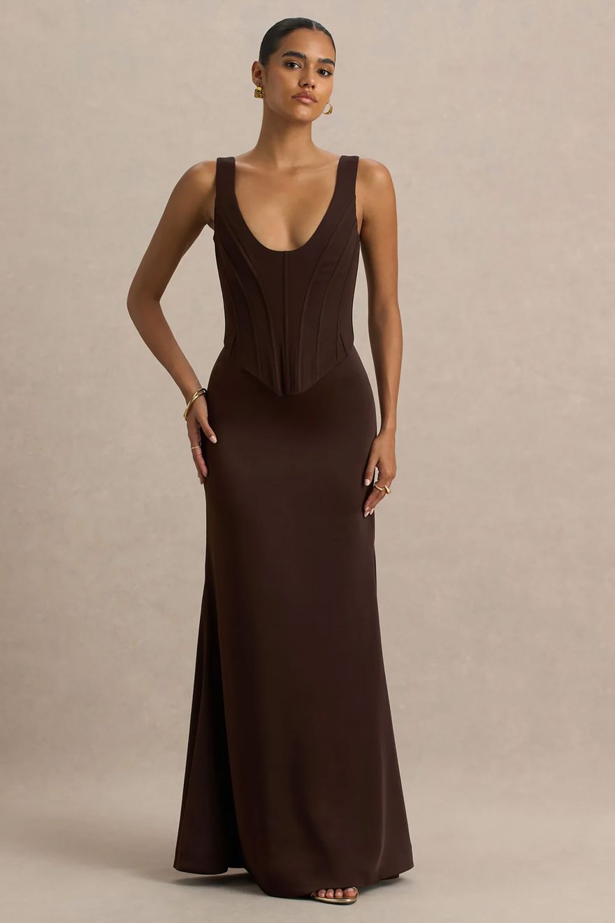 Chocolate Brown Wedding Guest Dresses Best AW25 Styles chocolate-brown-wedding-guest-dresses-best-aw25-styles