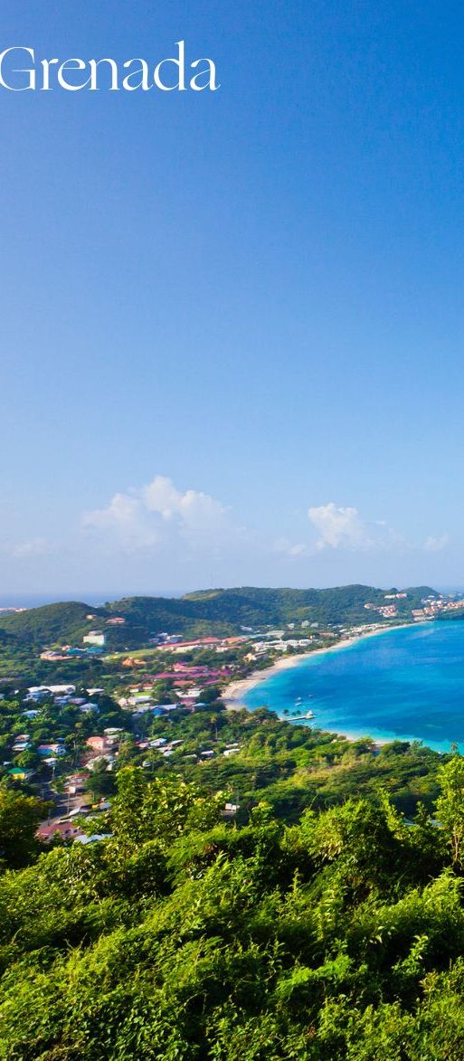 Grenada coastline and greenery Caribbean honeymoon destination