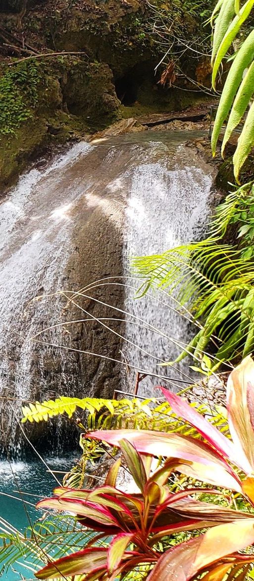 Waterfall in Jamaica natural honeymoon destination in the Caribbean