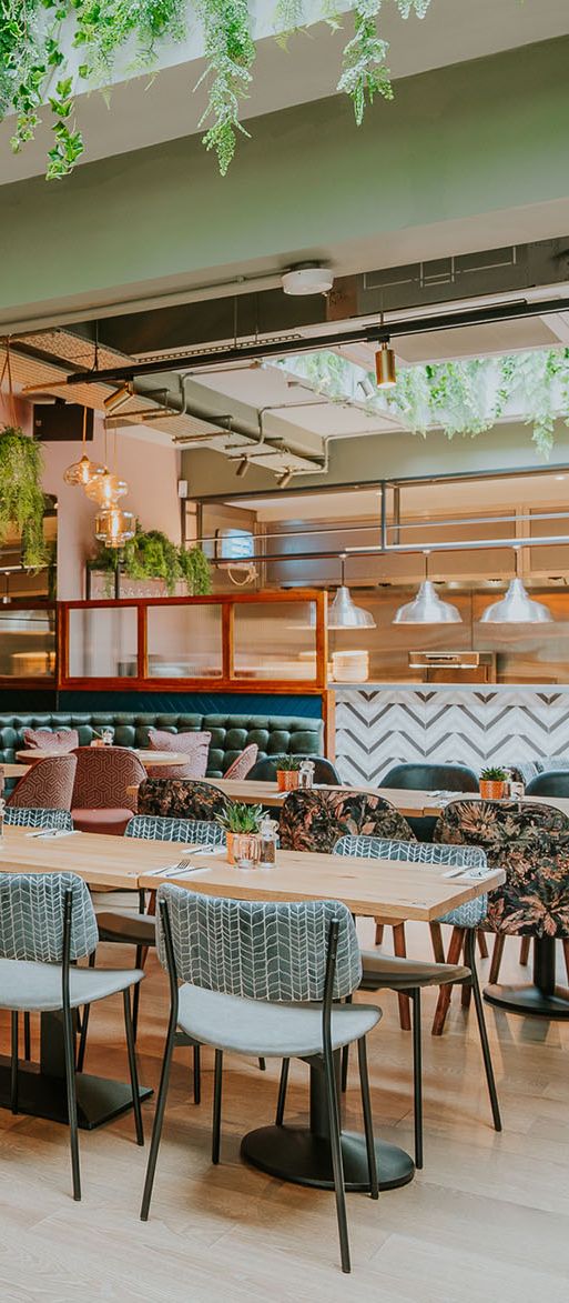 All Bar One restaurant interior in Brighton for bottomless brunch 