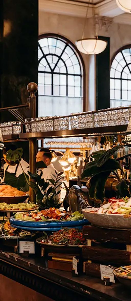 Ned's Feast bottomless brunch self-serving luxury buffet in London