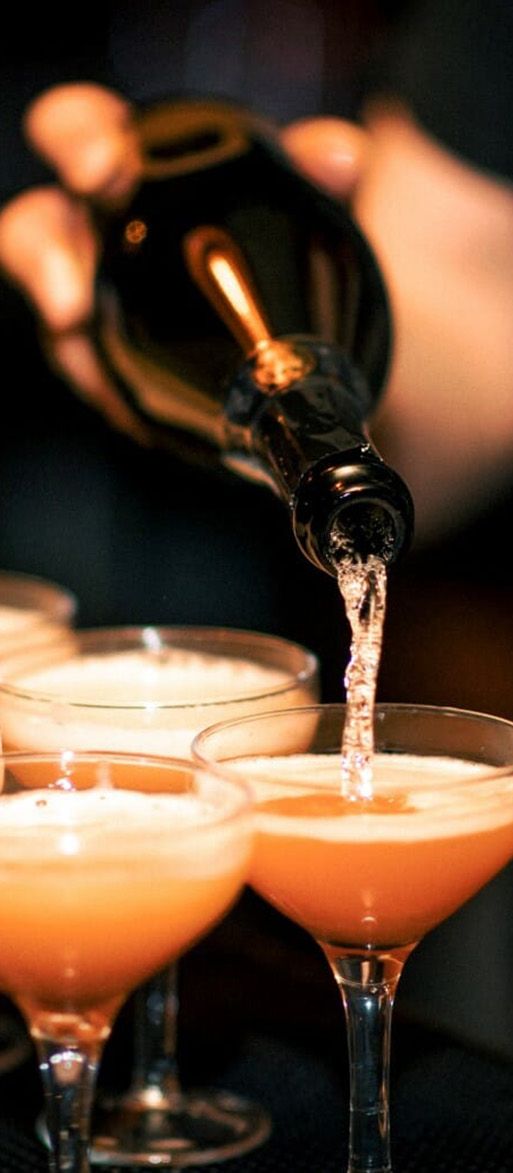 Bottomless brunch pornstar martinis being poured at The Cocktail Club in Birmingham