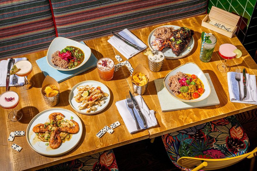 Caribbean inspired food and cocktails at the Turtle Bay bottomless brunch