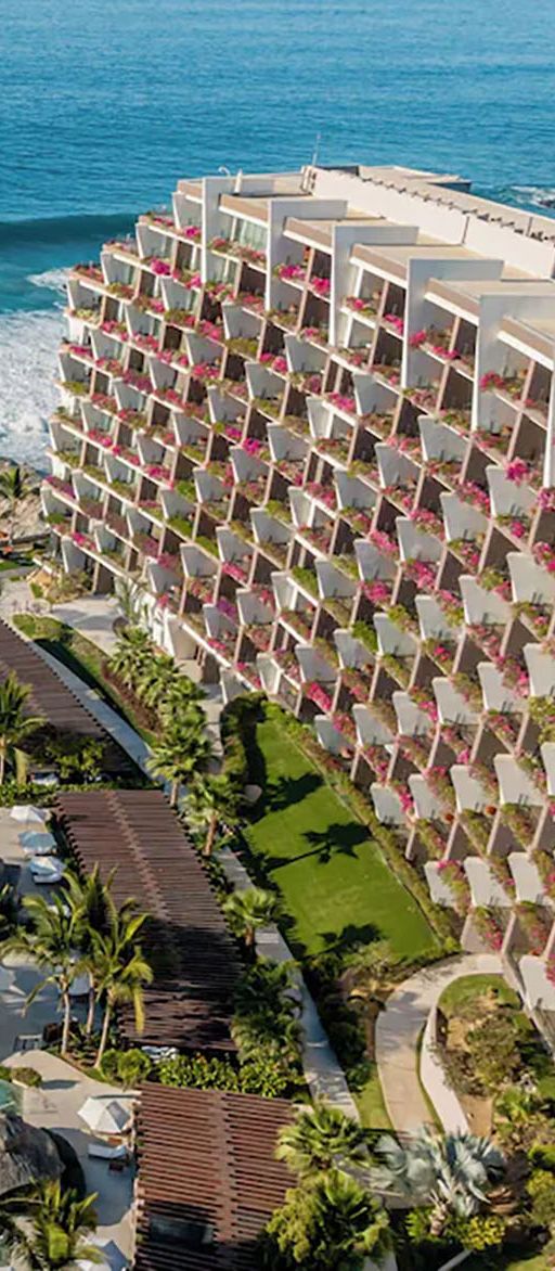 Exterior view of Grand Velas Los Cabos, all inclusive honeymoon hotel in Mexico