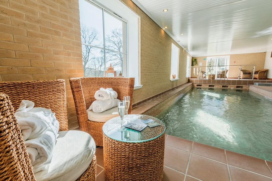 Spa pool area at Losehill House Hotel & Spa, minimoon destination in Peak District