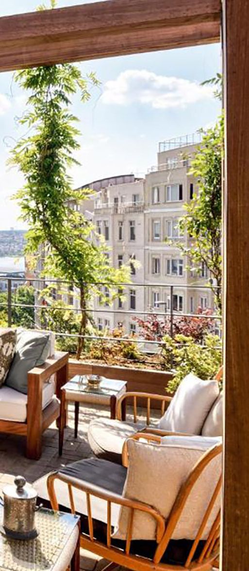 Rooftop terrace with views at soho house Instanbul