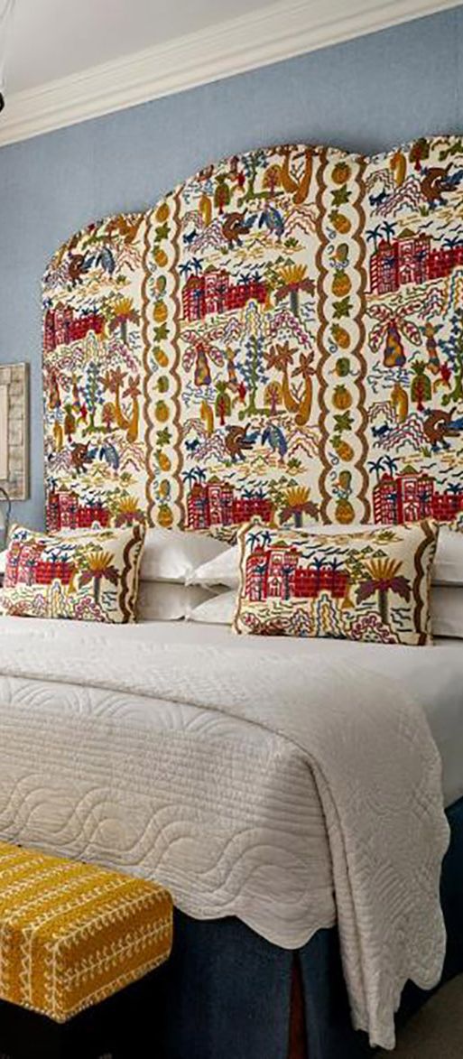 Colourful hotel room interiors with view of new york skyline for minimoon