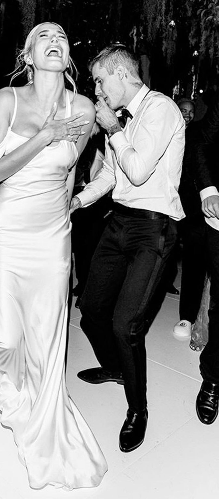 Hailey Bieber's Reception Dress